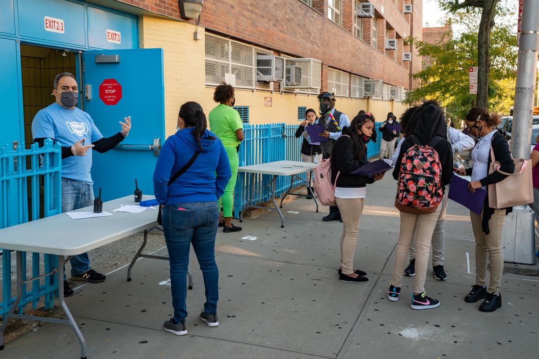 Students return to their schools in Bronx